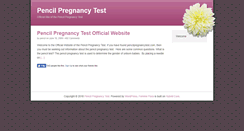 Desktop Screenshot of pencilpregnancytest.com