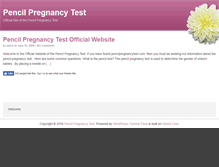 Tablet Screenshot of pencilpregnancytest.com